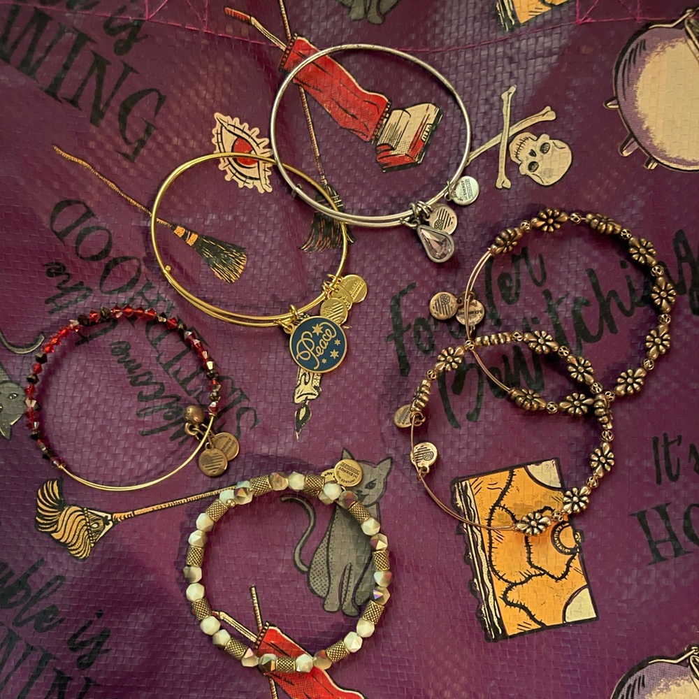 Bundle of 6 Alex&Ani bracelets